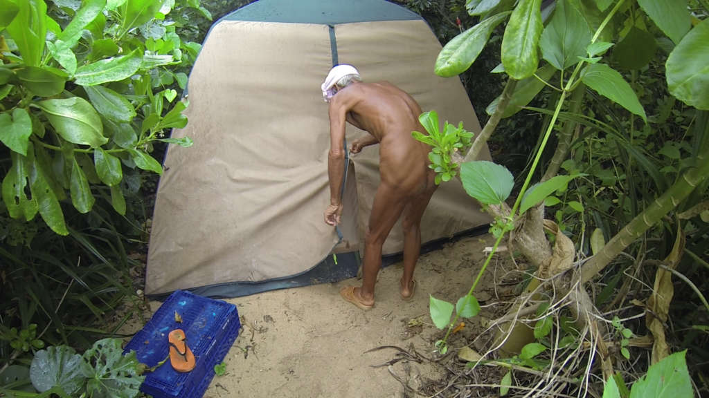 Old Japanese Man Has Been Living Naked On A Desert Island