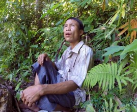 Ho Van Lang arriving to his jungle house for the first time after 3 years